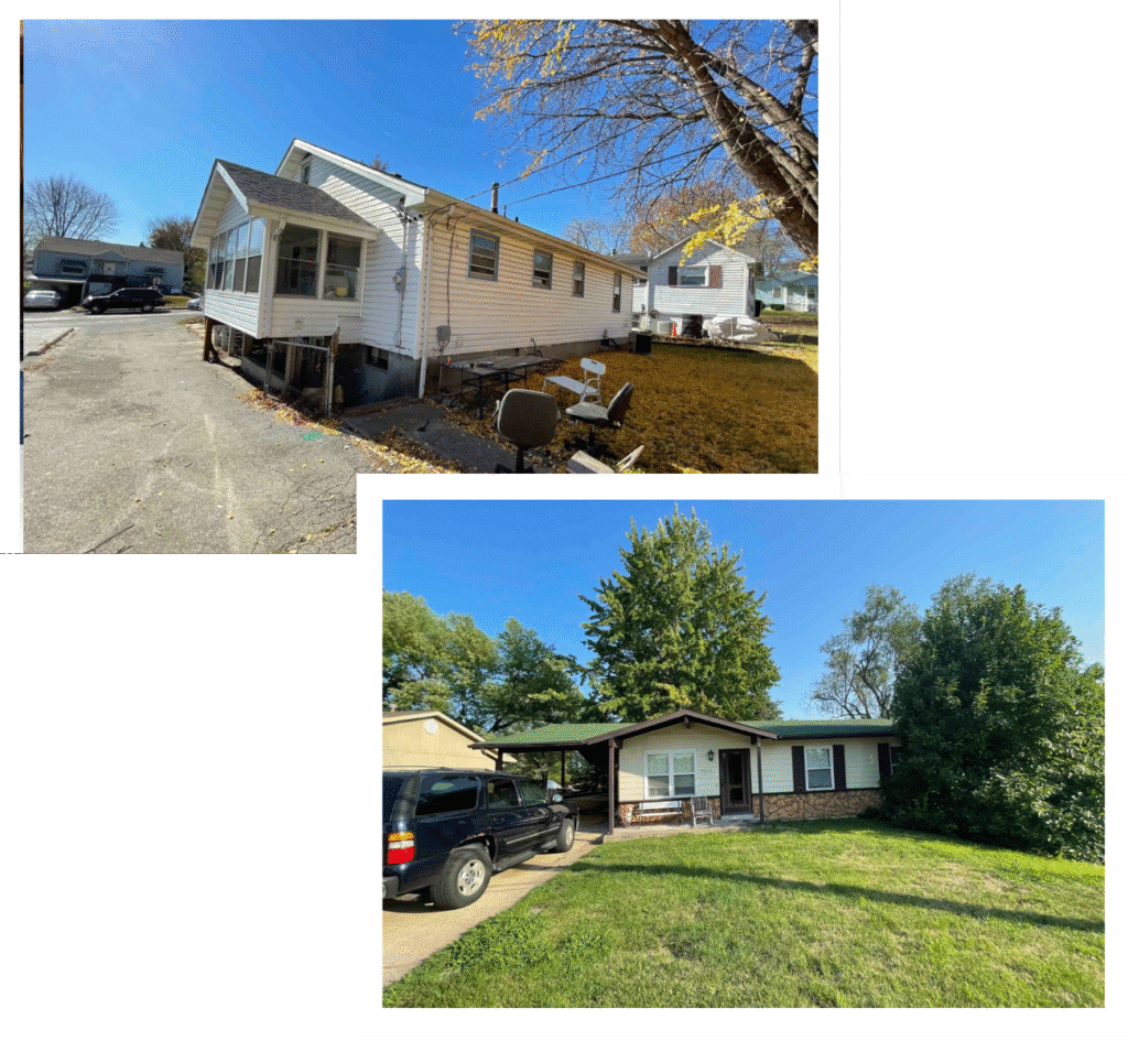 Brentwood 8 Two houses in Brentwood, Missouri that we purchased