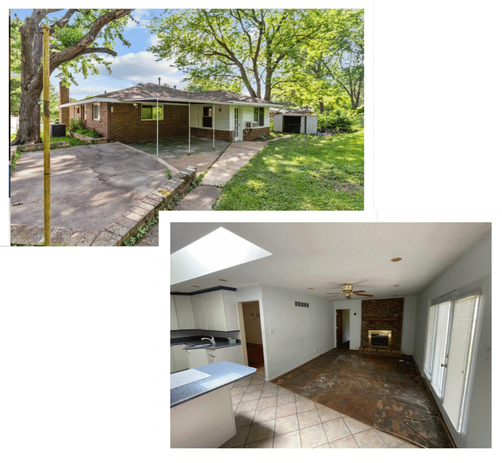 Two houses in Chesterfield, Missouri that we purchased