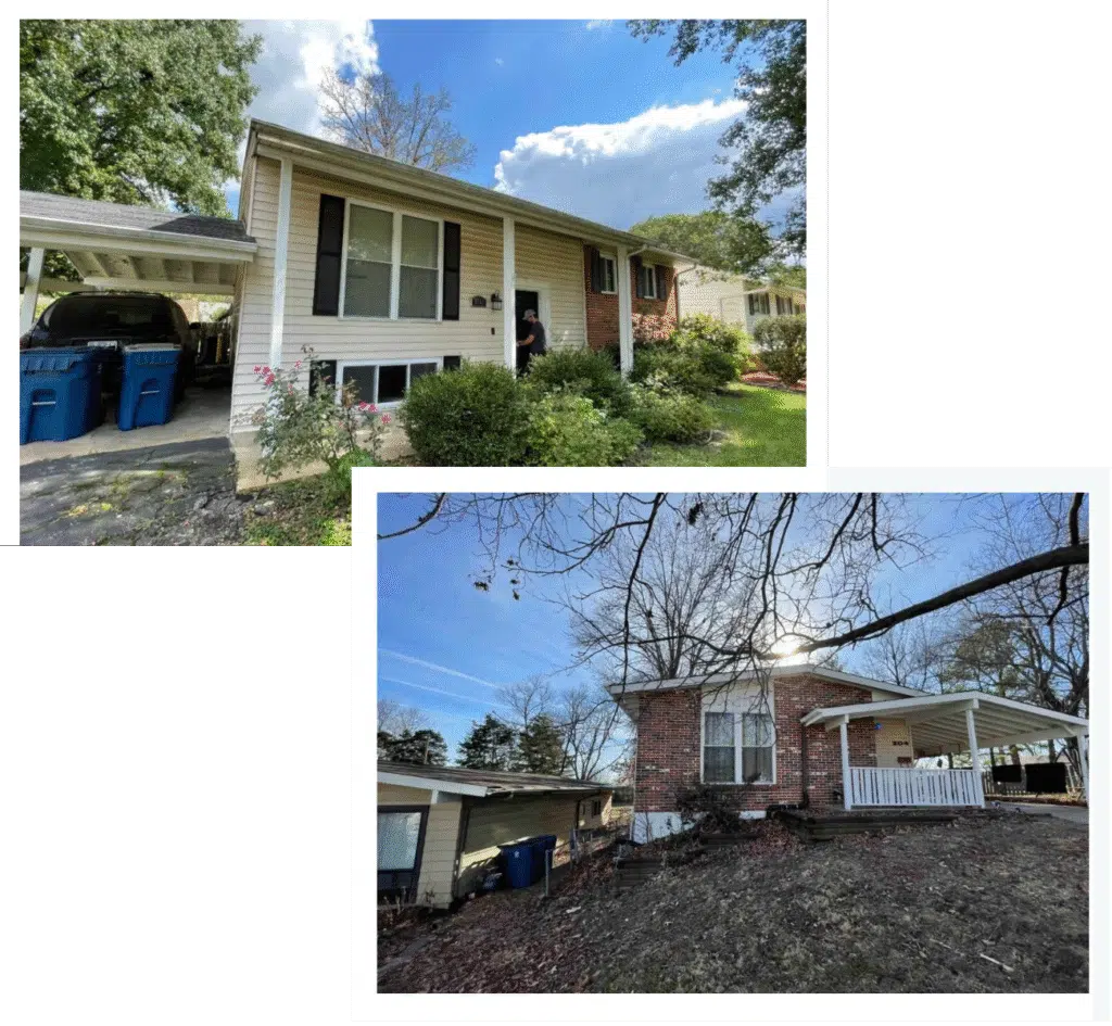 Two houses in Florissant that we bought
