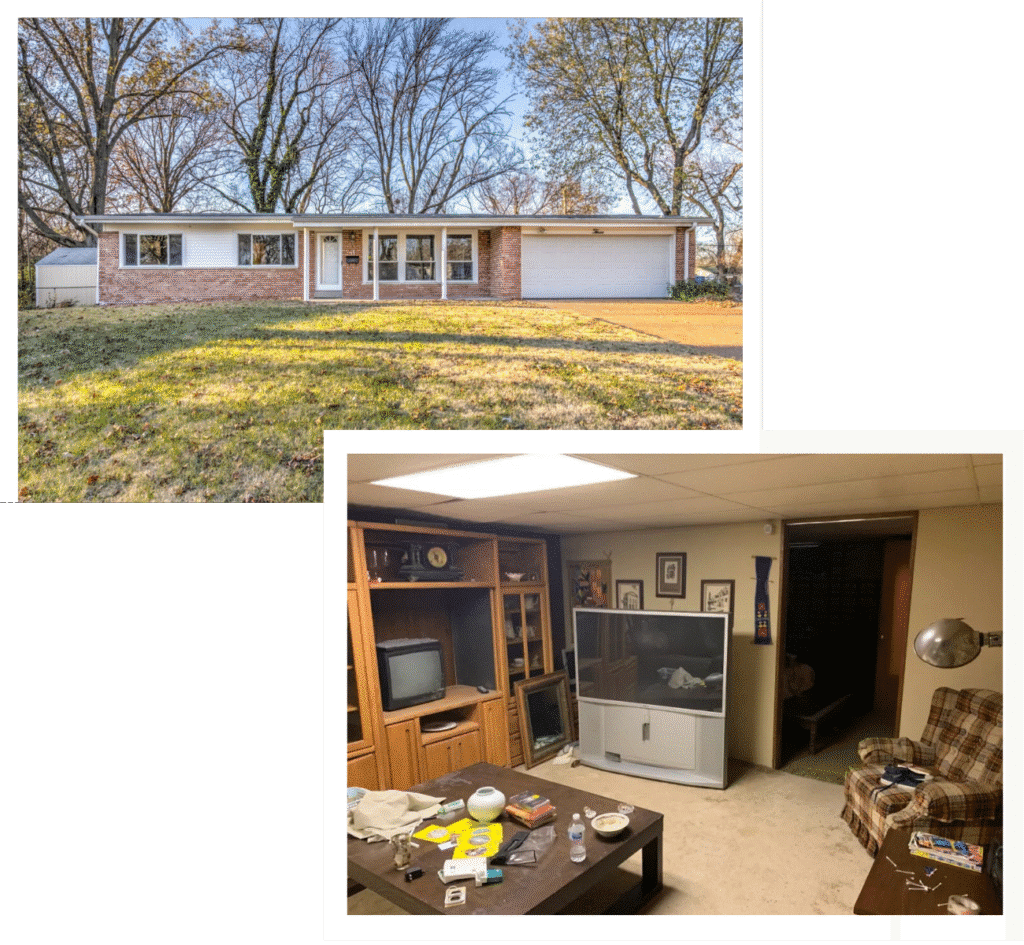 St. Peters 8 The outside and inside of a house in St. Peters, MO
