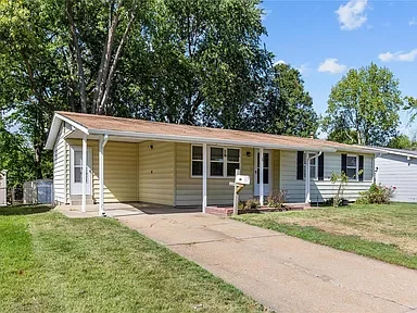 Front of a house in Florissant, Missouri