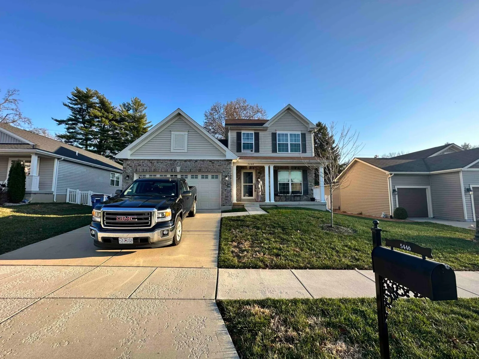 The front of a home in St. Louis that we bought with cash