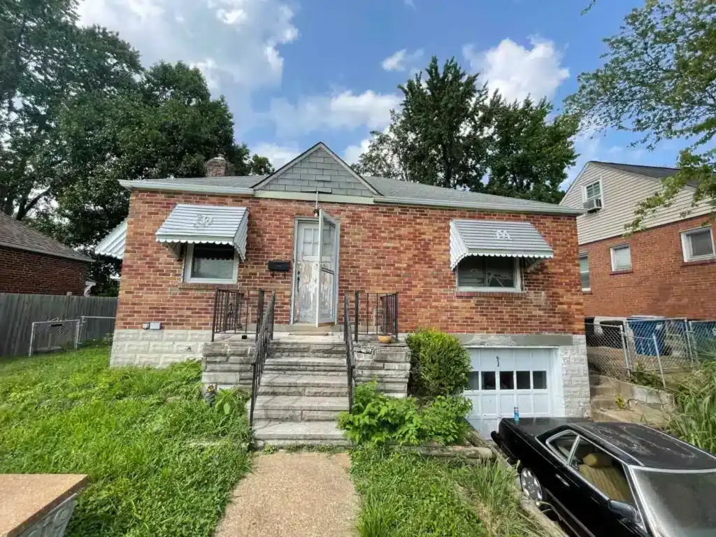 A brick house in St. Louis that we bought for cash