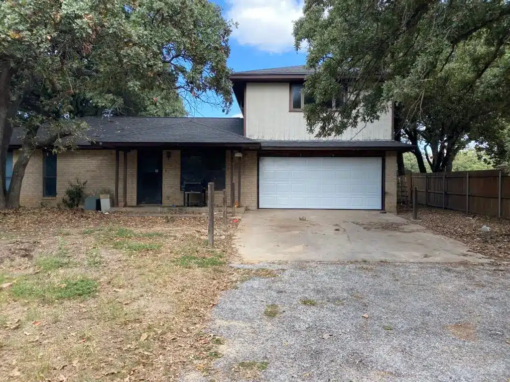 The front of a St. Louis house that we bought