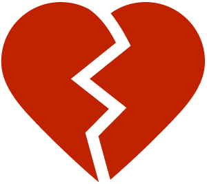 Heart broken icon